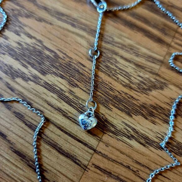 BRIGHTON "Halo Heart" Tanzanite And Swarovski Crystal Heart Necklace - Picture 4 of 10